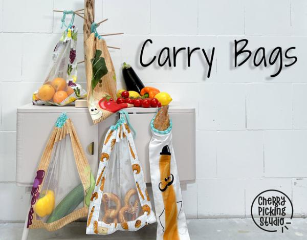 Baumwollpanel Carry Bags 100cm by Cherry Picking by Swafing
